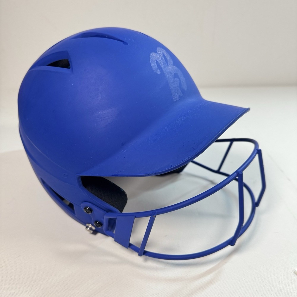 Champro Softball Batting Helmet with Face Guard – Blue – Size Large (7"–7 1/2")